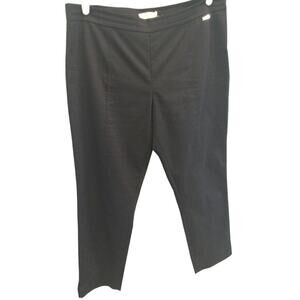 Tory Burch Women Crop Pants Plus Size 14 Black Classic Old Money Preppy Designer